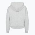 Ženska dukserica Under Armour Rival Fleece Piped HZ Hoodie modra siva svijetla heather/bijela 4