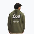 Men's hoodie Under Armour Rival Fleece HBR Logo Hoodie marine from green/stone 2
