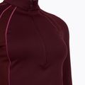 Pánske tričko Under Armour ColdGear Textured 1/2 Zip dark maroon/fuchsia dusk/metallic silver 3