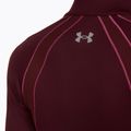 Pánske tričko Under Armour ColdGear Textured 1/2 Zip dark maroon/fuchsia dusk/metallic silver 4