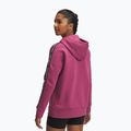 Dámska mikina Under Armour Icon Fleece Taped Hoody fuchsia dusk/white 2