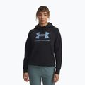 Damska bluza Under Armour Rival Feelce Shimmer Hoody czarna/irydyscencyjna