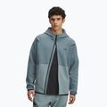 Pánska mikina Under Armour Unstoppable Fleece Full Zip HD jasper blue/serpentine/black
