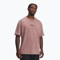 Pánske tréningové tričko Under Armour Project Rock Heavyweight Oversized maroon mist/black