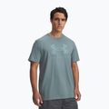 Pánske tréningové tričko Under Armour Sportstyle Logo Update jasper blue/serpentine
