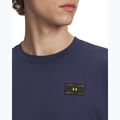 Pánska tričko Under Armour Woven Label Heavyweight washed navy/black 3