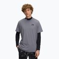Pánske tréningové tričko Under Armour Logo Emb Heavyweight titan gray/black