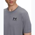 Pánske tréningové tričko Under Armour Logo Emb Heavyweight titan gray/black 3