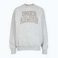 Dámská mikina Under Armour Rival Fleece Varsity Crew halo gray light heather/expedition green 3