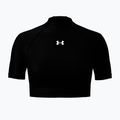 Dámske tréningové tričko Under Armour HeatGear Crop Mock ultimate black/white