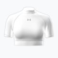 Dámske tréningové tričko Under Armour HeatGear Crop Mock white/halo gray