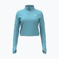 Dámske tréningové tričko longsleeve Under Armour Tech Branded 1/2 Zip blue haze/lumos lime/white