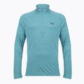 Pánske tričko longsleeve Under Armour Tech Textured 1/2 Zip boundless blue/black