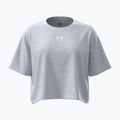 Dámske tréningové tričko Under Armour Rival Boxy Tee Solid distant gray medium heather/white
