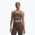 Dámske tréningové tričko Under Armour Meridian Contour Tank peppercorn/white/peppercorn