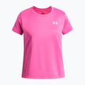 Detské tréningové tričko Under Armour Tech SSC SS pink frenzy/white