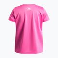 Detské tréningové tričko Under Armour Tech SSC SS pink frenzy/white 2