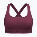 Fitness podprsenka Under Armour Crossback Mid claret/ox blood