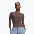 Dámske tréningové tričko Under Armour Motion Fitted SS peppercorn/white