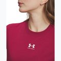 Dámske tričko Under Armour Rival Core claret/white 3