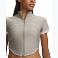 Dámske tréningové tričko Under Armour HeatGear Novelty timberwolf taupe/summit white 3