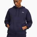 Pánska mikina Under Armour Rival Fleece Hoodie midnight navy/white 3