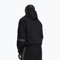 Pánska mikina Under Armour Icon Fleece Taped Hoodie ultimate black/white 2