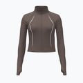 Dámska tréningová mikina Under Armour Meridian Contour Full Zip peppercorn/white/peppercorn