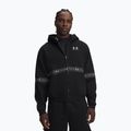 Pánska mikina Under Armour Icon Fleece Taped Full Zip ultimate black/white