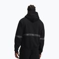 Pánska mikina Under Armour Icon Fleece Taped Full Zip ultimate black/white 2