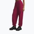 Dámske nohavice Under Armour Icon Fleece Gym Pant claret/white