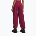 Dámske nohavice Under Armour Icon Fleece Gym Pant claret/white 3