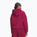 Dámska mikina Under Armour Icon Fleece Hoodie claret/white 2