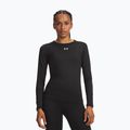 Dámske tréningové tričko longsleeve Under Armour ColdGear Crew ultimate black/white