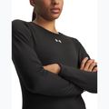 Dámske tréningové tričko longsleeve Under Armour ColdGear Crew ultimate black/white 3