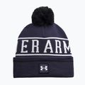 Pánska zimná čiapka Under Armour Halftime Pom Beanie midnight navy/white/white