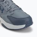 Pánske tréningové topánky Under Armour Edge Leather gravel/blue fog/blackout navy 7