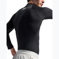 Pánske tréningové tričko longsleeve Under Armour Coldgear Elite Comp Mock ultimate black/ultimate black/reflective 3