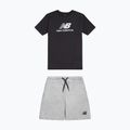 Detská súprava New Balance Stacked Logo Tee & FT Short nb caviar 8