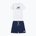 Detská súprava New Balance Stacked Logo Tee & FT Short nb bright white 8