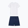 Detská súprava New Balance Stacked Logo Tee & FT Short nb bright white 9