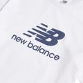 Detská súprava New Balance Stacked Logo Tee & FT Short nb bright white 11