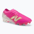 Futbalové kopačky New Balance Furon Elite V8 SG pink heat/sea salt/gold metallic