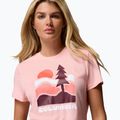 Dámske trekingové tričko Columbia Ruby Springs Graphic Fitted pink sand/get hiked 5