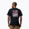 Pánske trekkingové tričko Columbia Explorers Canyon Back black/peaks and waves 3