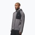 Pánska mikina Columbia Triple Canyon Grid Fleece Hooded Full Zip II city grey/black 4
