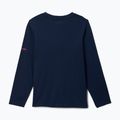 Detské trekingové tričko s dlhým rukávom Columbia Dobson Pass Graphic Tee collegiate navy/hike on 2