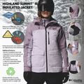 Dámska lyžiarska bunda Columbia Highland Summit III Insulated lavender pearl/shale purple 14
