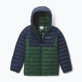 Detská bunda Columbia Powder Lite II Hooded rain forest/collegiate navy 8