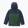 Detská bunda Columbia Powder Lite II Hooded rain forest/collegiate navy 9